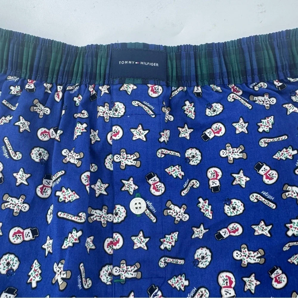 Tommy Hilfiger Blue Christmas/Holiday Patterned Boxers‎